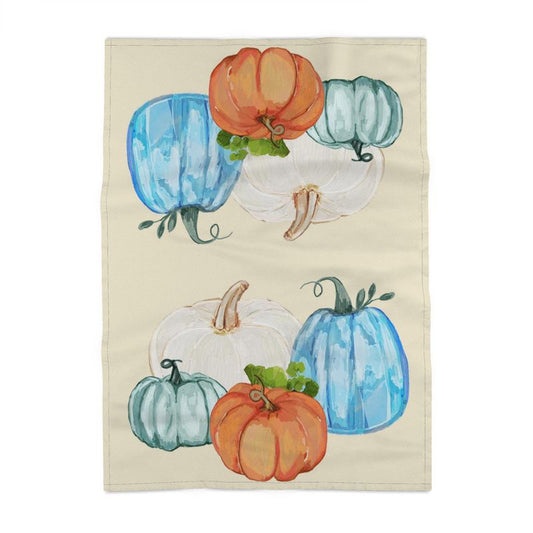 Pumpkin Harvest Kitchen Towels - Blue Cava