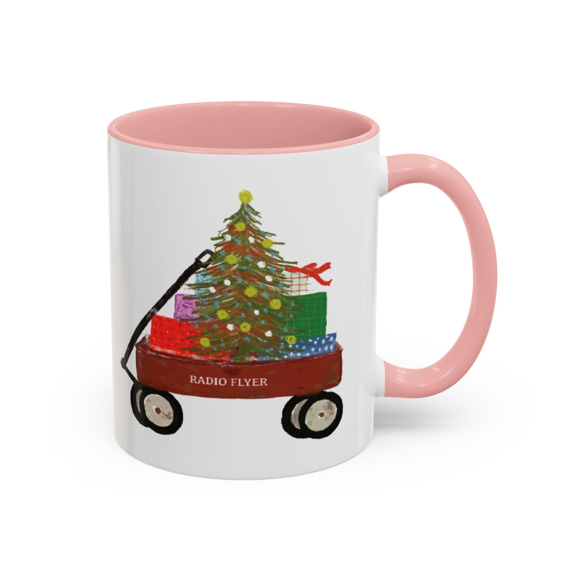 Radio Flyer Christmas Coffee Mug (11oz & 15oz) - Blue Cava