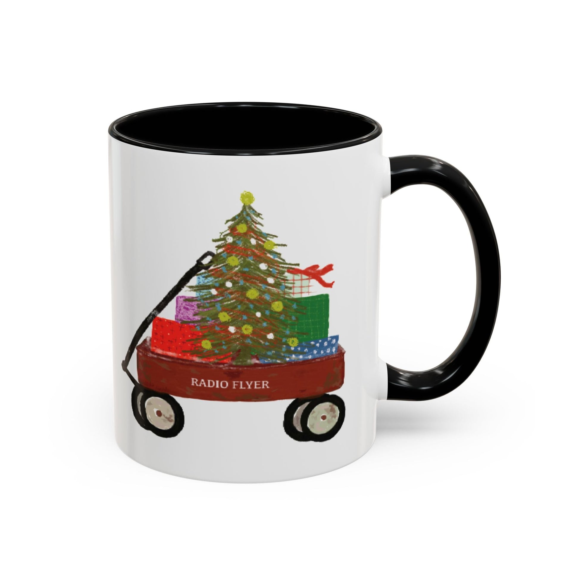 Radio Flyer Christmas Coffee Mug (11oz & 15oz) - Blue Cava