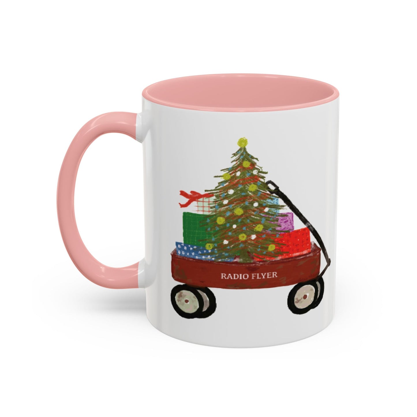 Radio Flyer Christmas Coffee Mug (11oz & 15oz) - Blue Cava