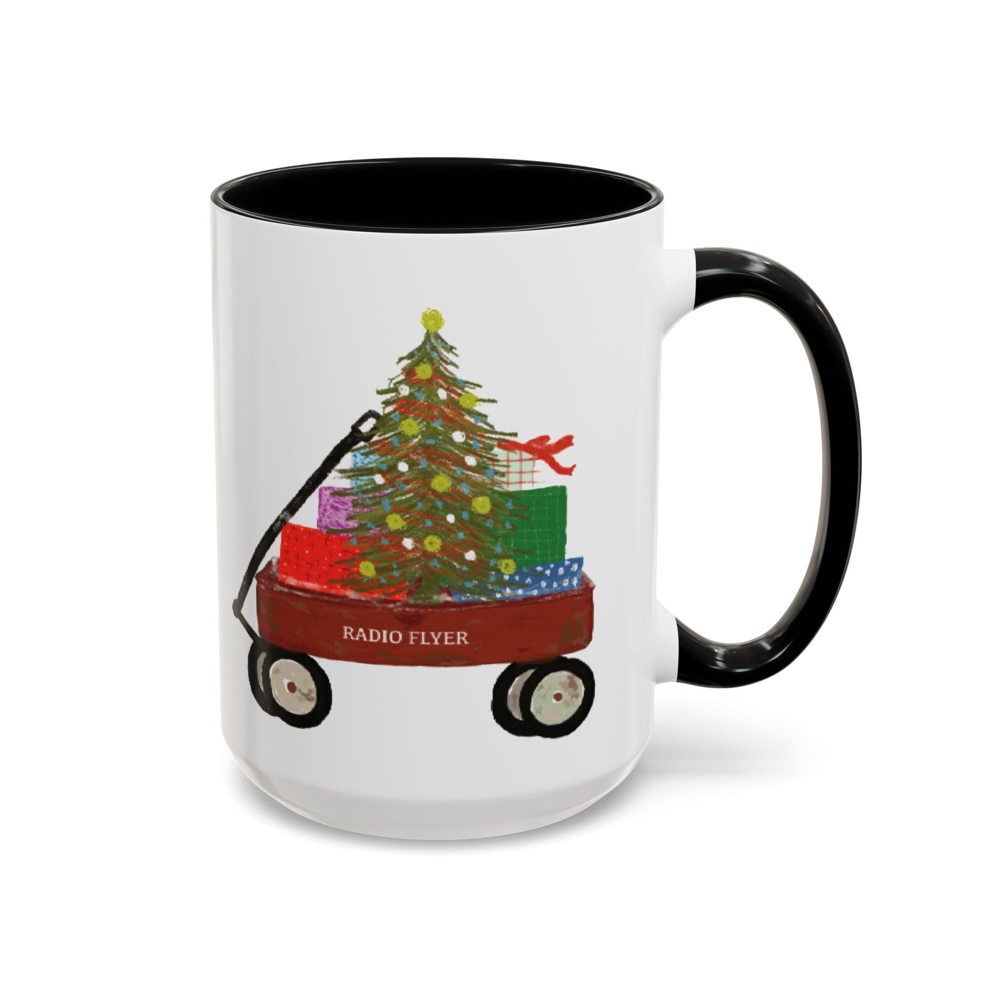 Radio Flyer Christmas Coffee Mug (11oz & 15oz) - Blue Cava