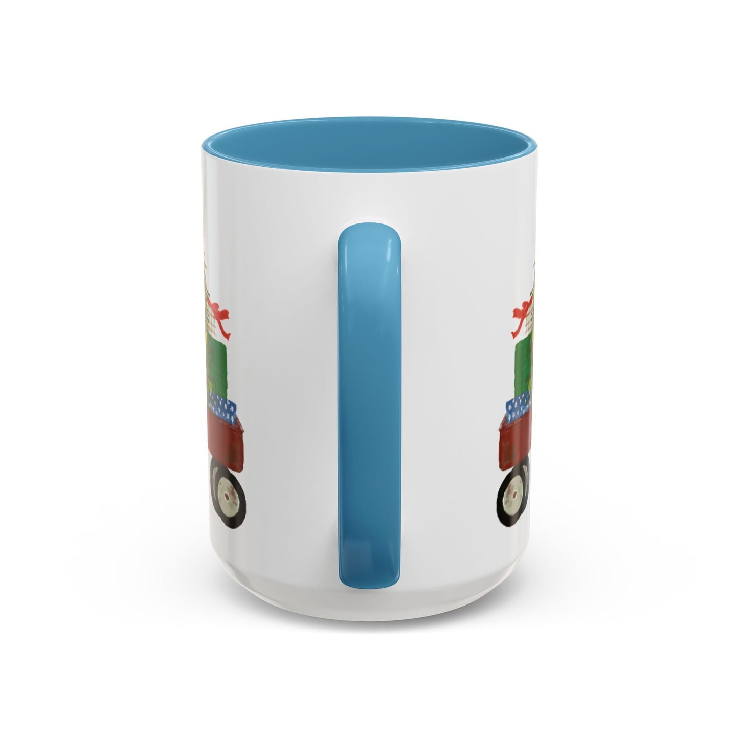 Radio Flyer Christmas Coffee Mug (11oz & 15oz) - Blue Cava