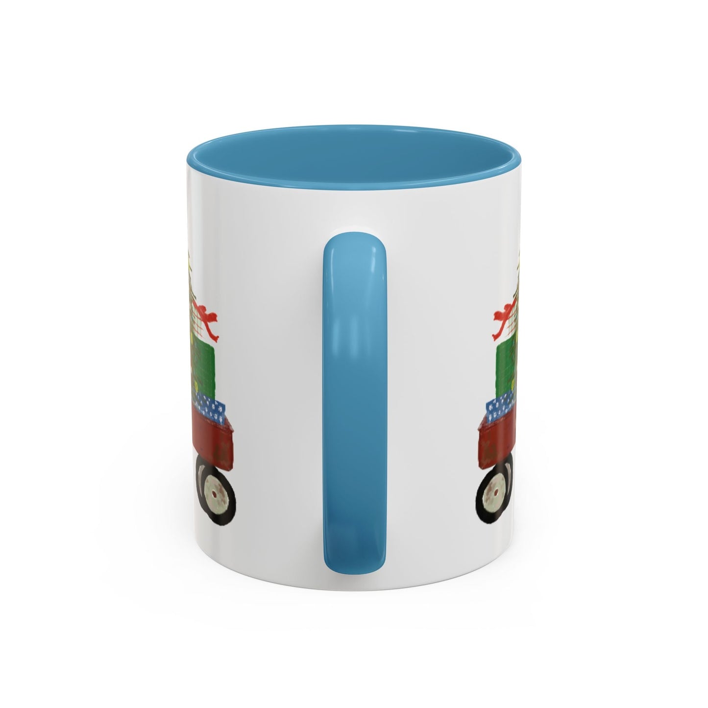 Radio Flyer Christmas Coffee Mug (11oz & 15oz) - Blue Cava