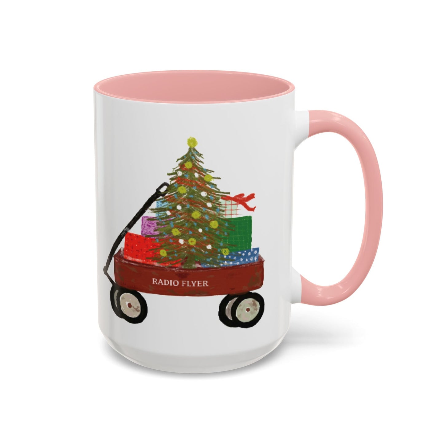 Radio Flyer Christmas Coffee Mug (11oz & 15oz) - Blue Cava