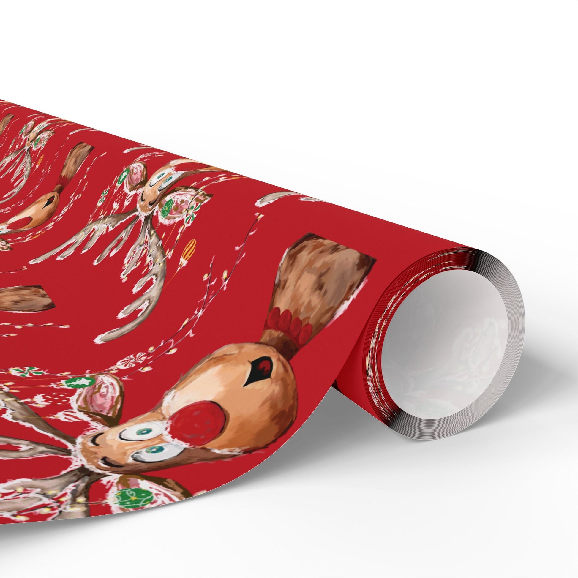 Reindeer Wrapping Papers - Blue Cava