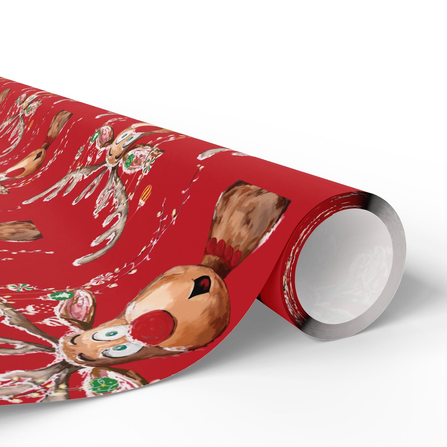 Reindeer Wrapping Papers - Blue Cava