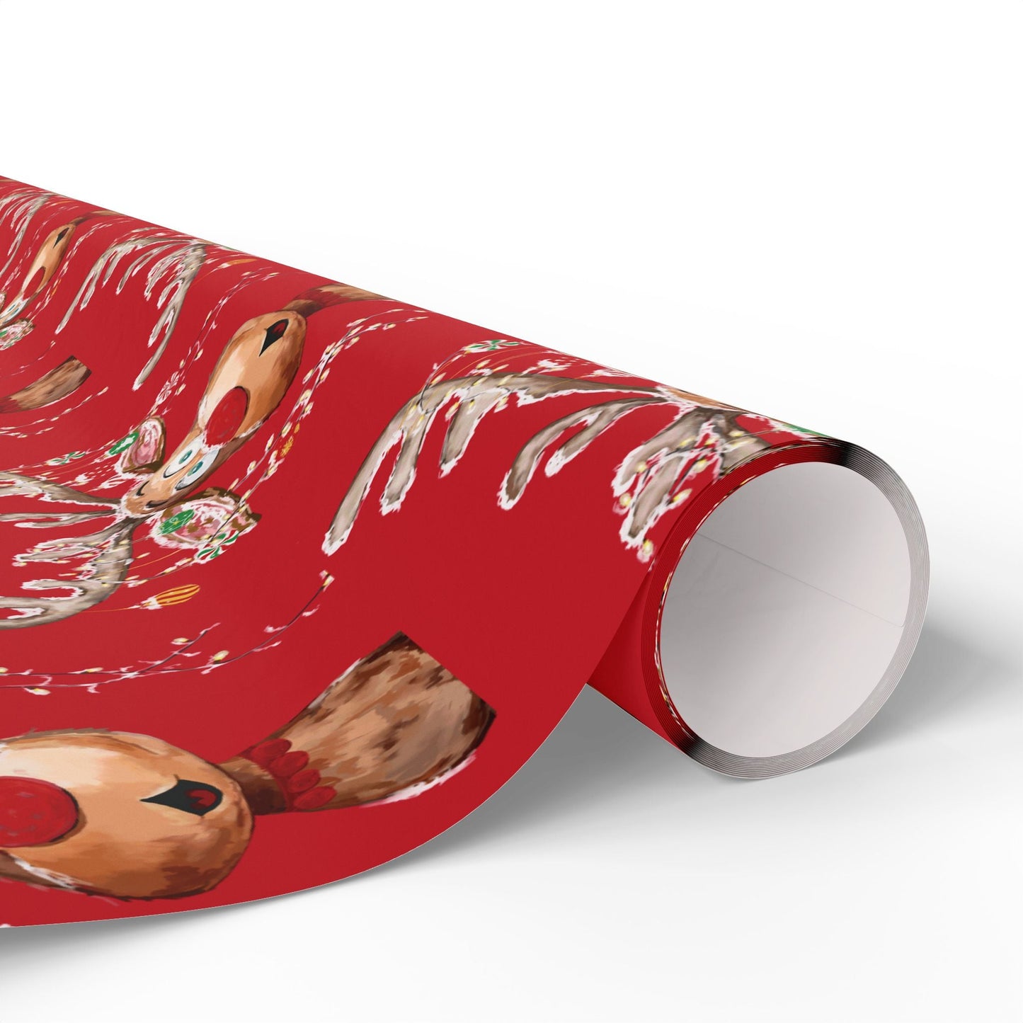 Reindeer Wrapping Papers - Blue Cava