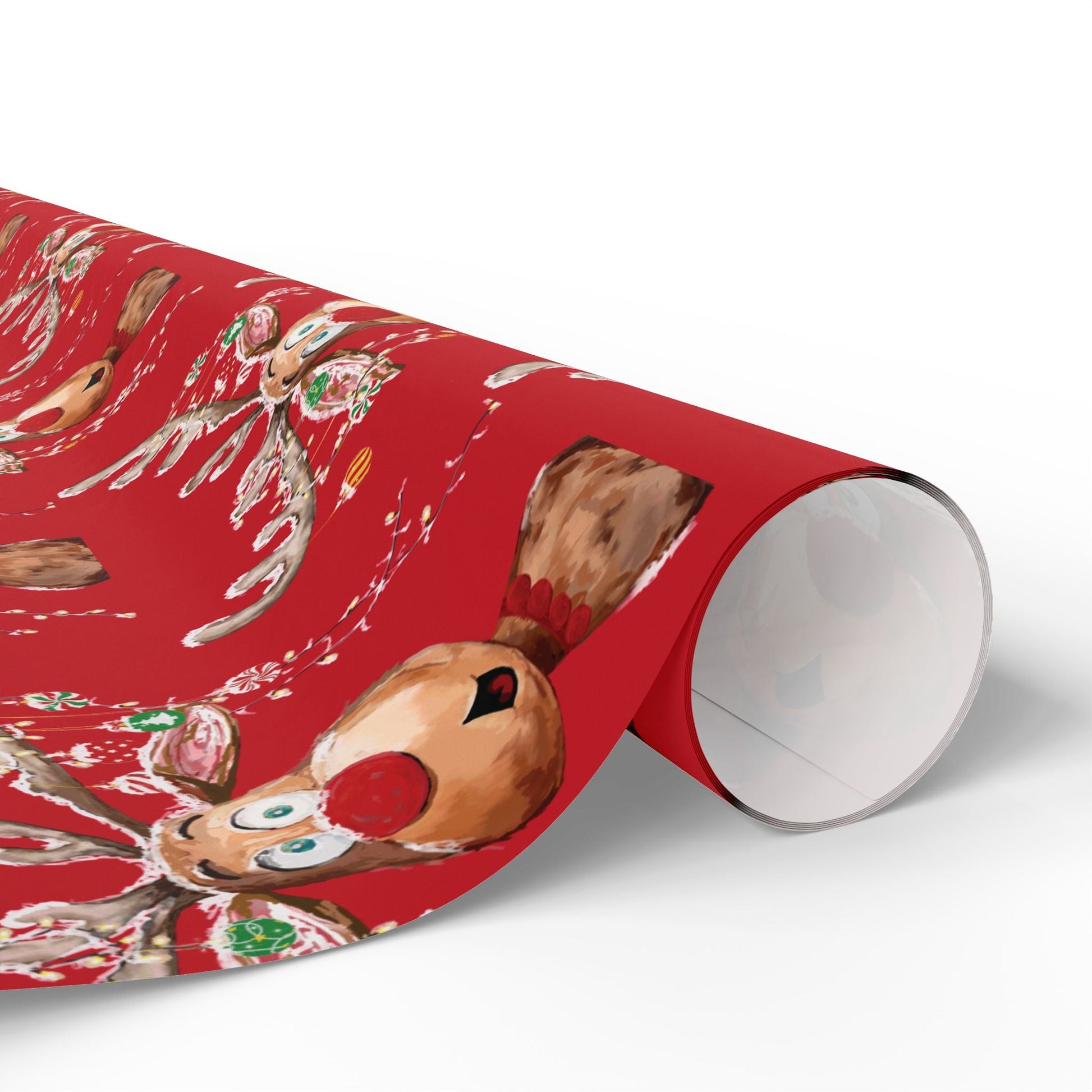 Reindeer Wrapping Papers - Blue Cava