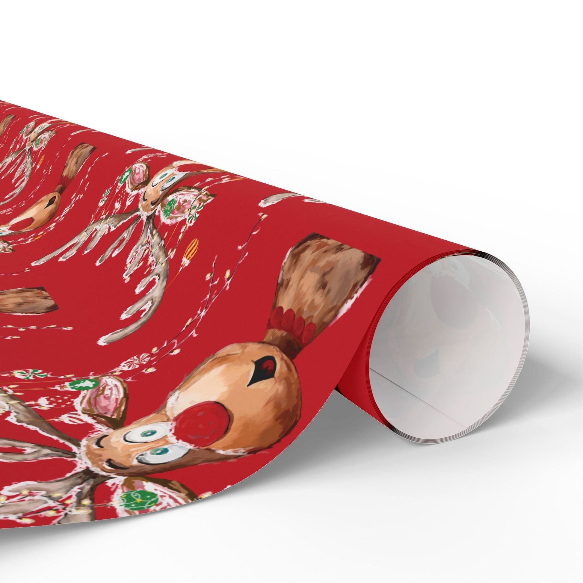 Reindeer Wrapping Papers - Blue Cava