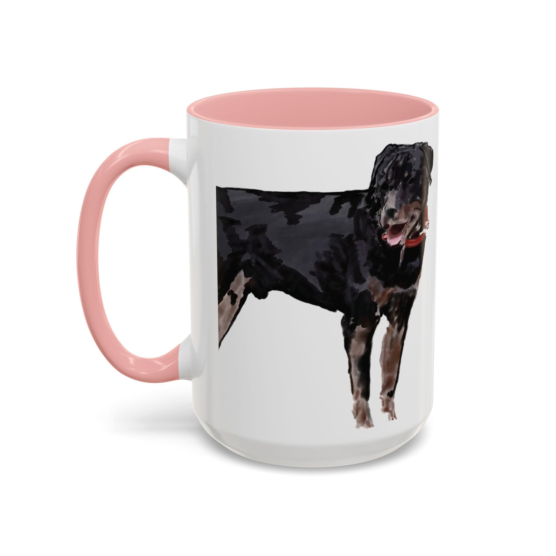 Rottweiler Two Tone Coffee Mug (11oz & 15oz) - Blue Cava