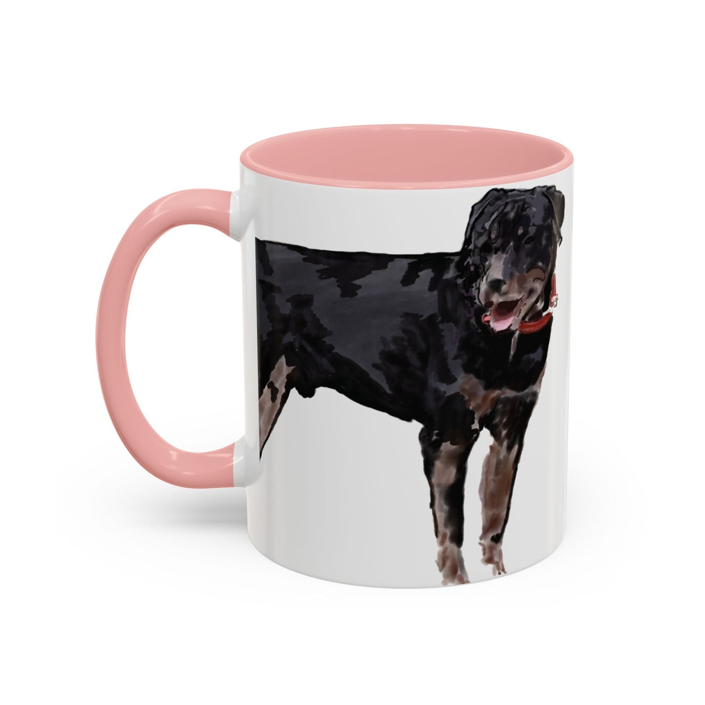 Rottweiler Two Tone Coffee Mug (11oz & 15oz) - Blue Cava