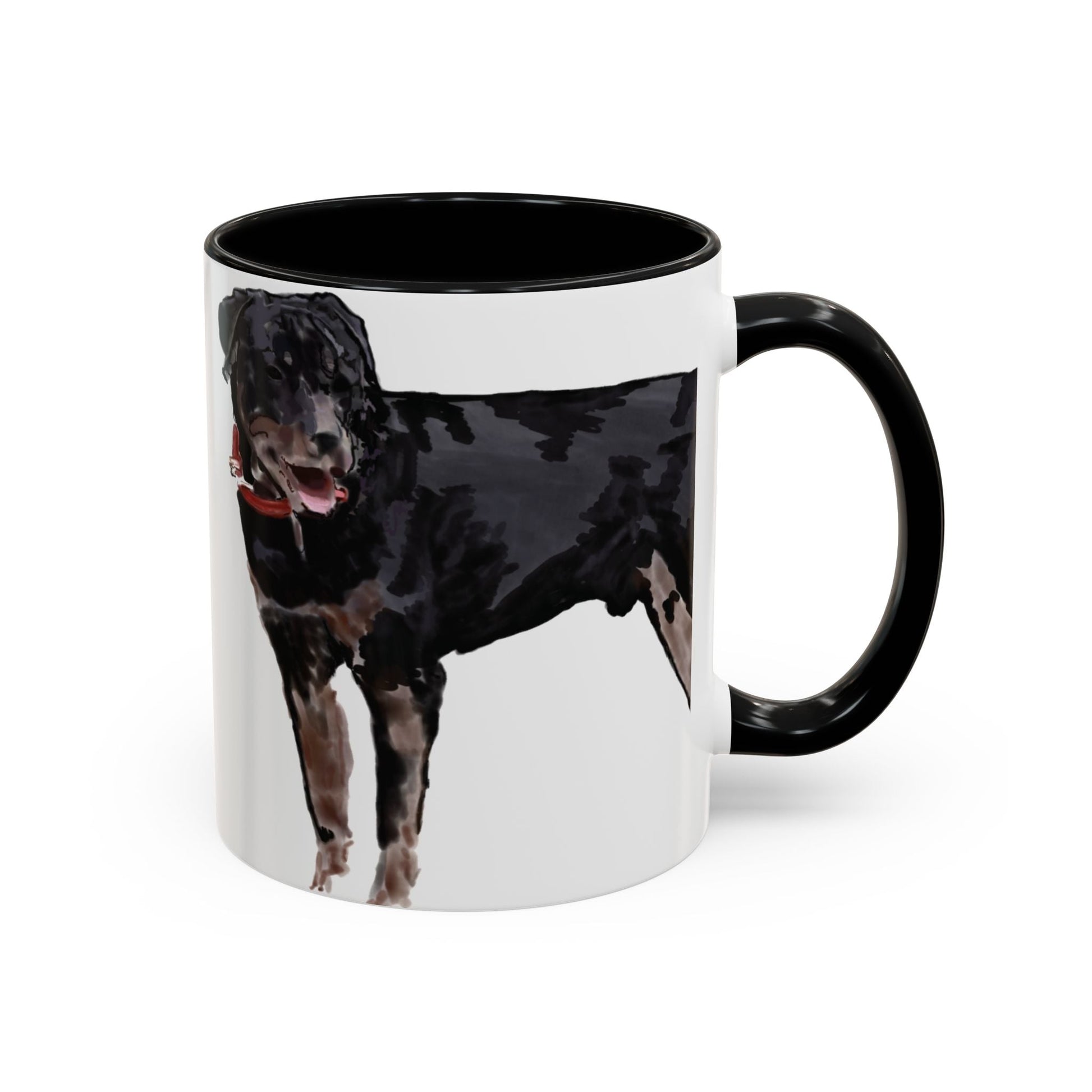 Rottweiler Two Tone Coffee Mug (11oz & 15oz) - Blue Cava