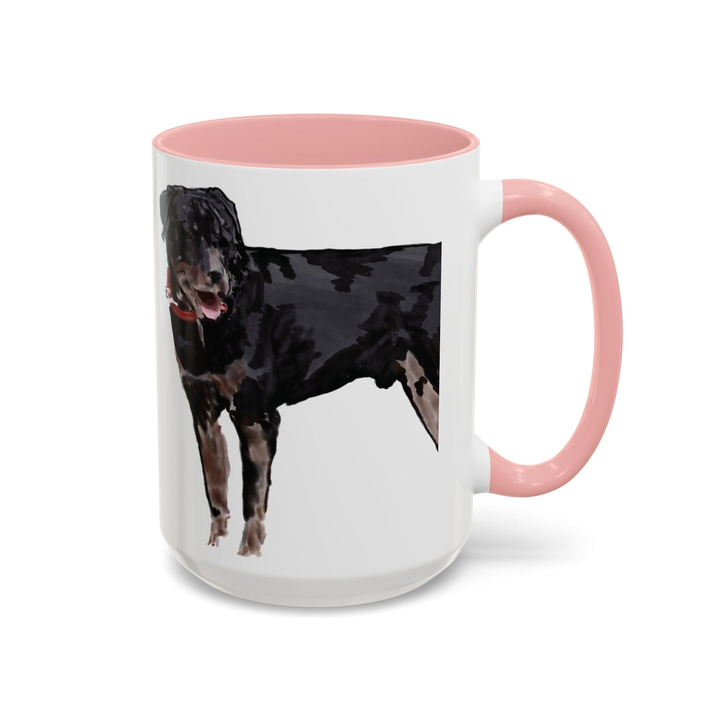 Rottweiler Two Tone Coffee Mug (11oz & 15oz) - Blue Cava