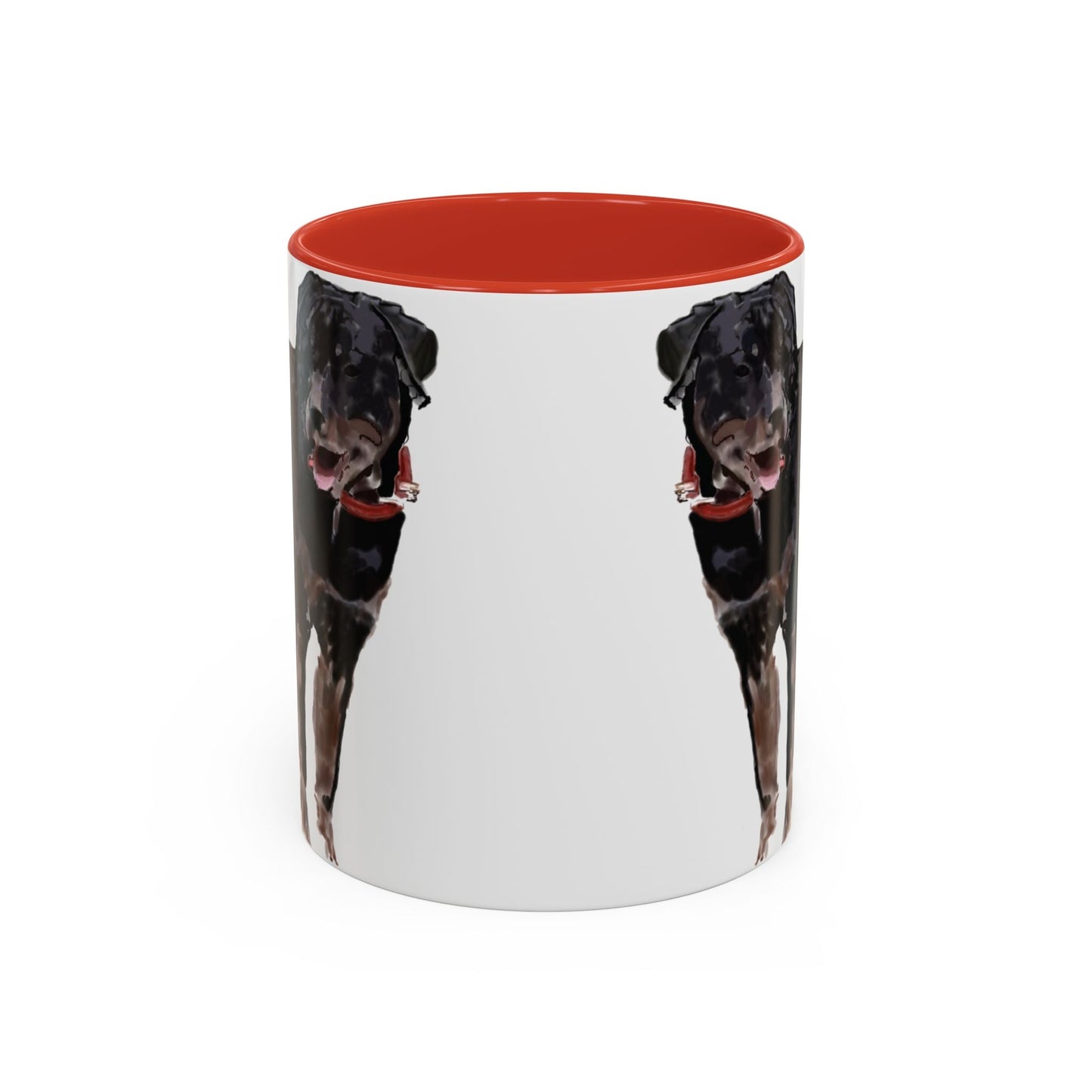 Rottweiler Two Tone Coffee Mug (11oz & 15oz) - Blue Cava