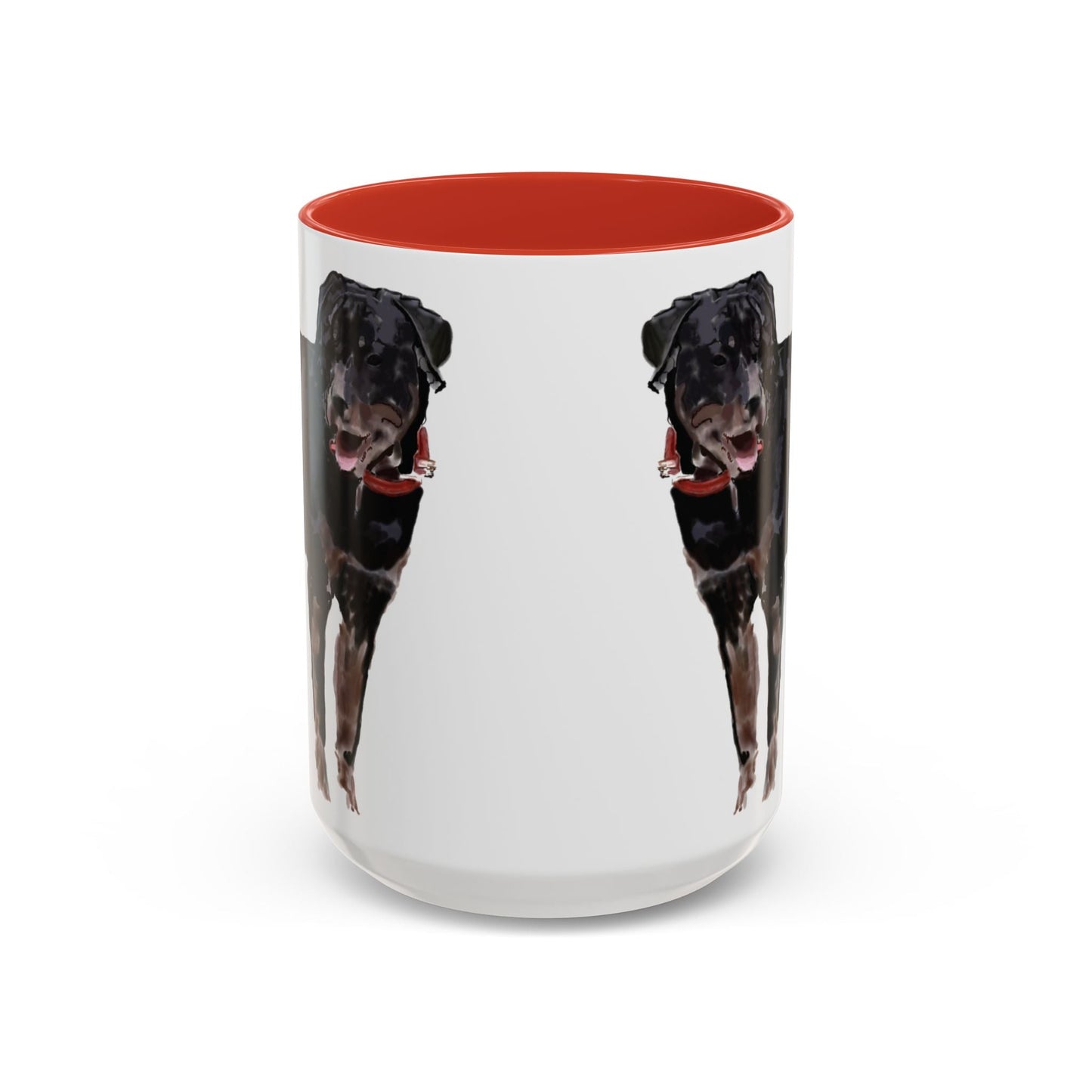 Rottweiler Two Tone Coffee Mug (11oz & 15oz) - Blue Cava