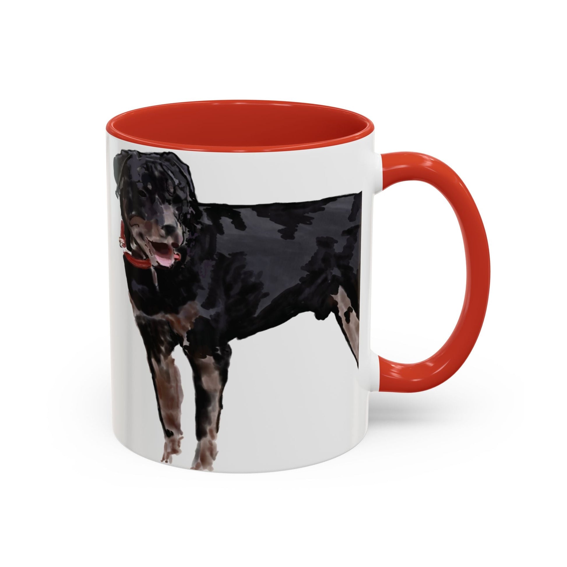 Rottweiler Two Tone Coffee Mug (11oz & 15oz) - Blue Cava