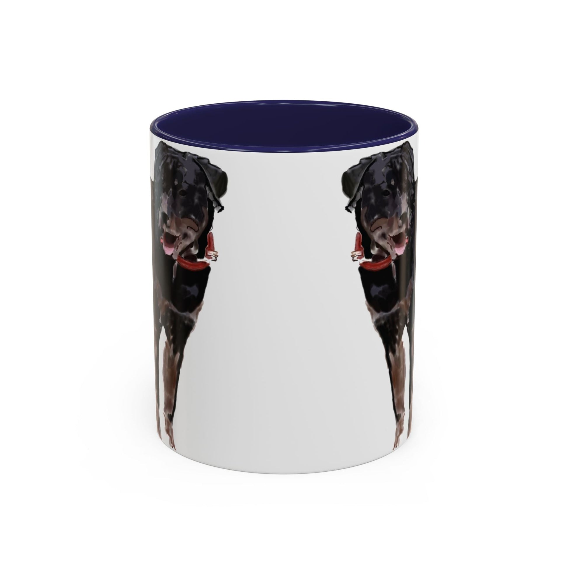 Rottweiler Two Tone Coffee Mug (11oz & 15oz) - Blue Cava