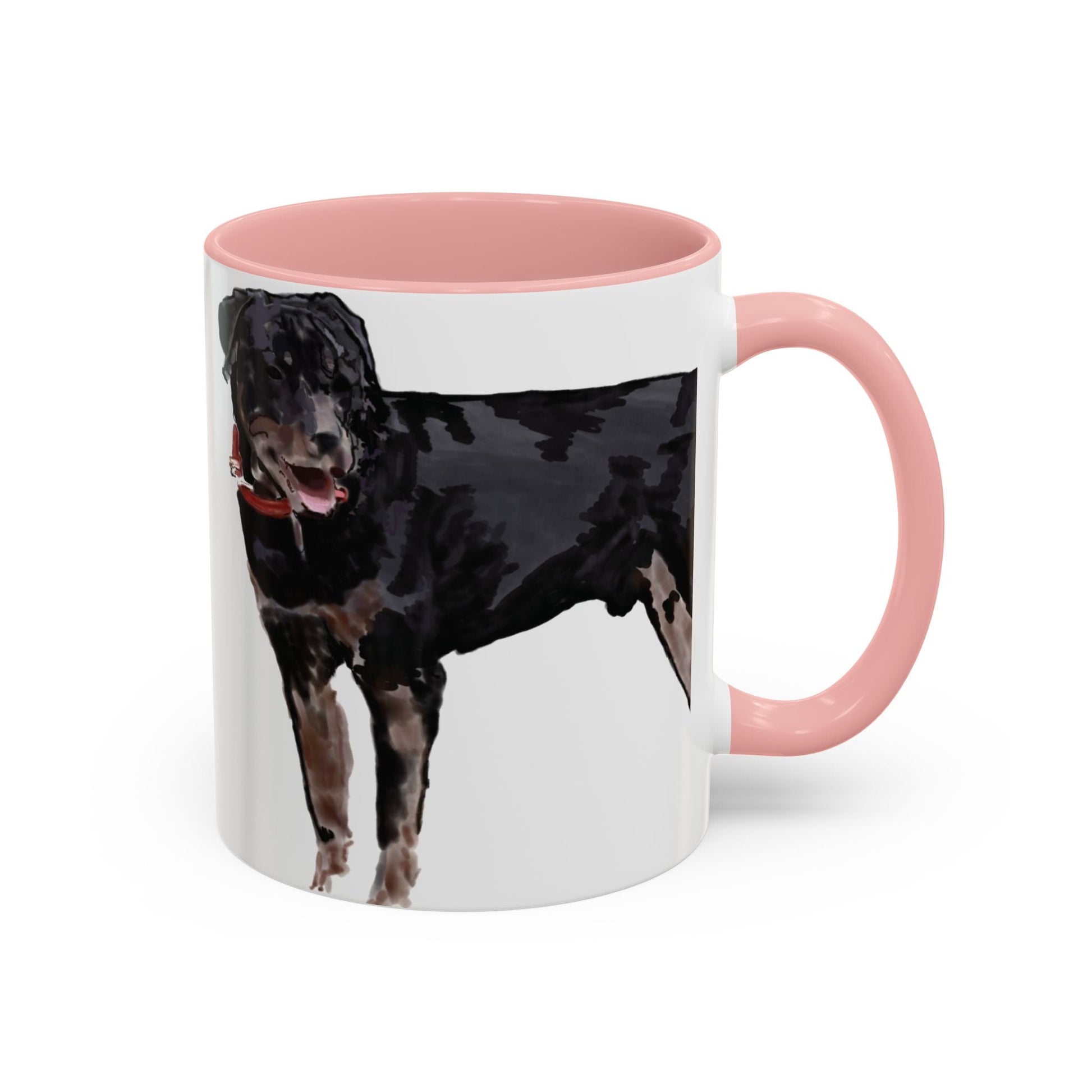 Rottweiler Two Tone Coffee Mug (11oz & 15oz) - Blue Cava