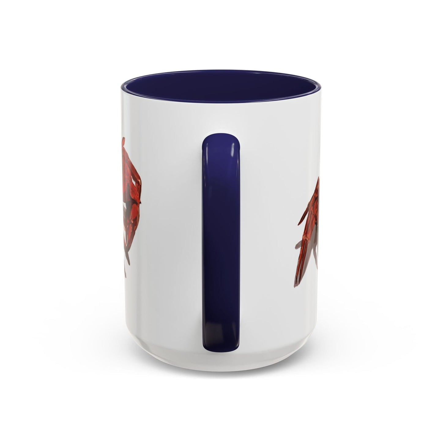 Rustic Crab Accent Coffee Mug - Fun Seafood Lover Gift (11oz, 15oz) - Blue Cava