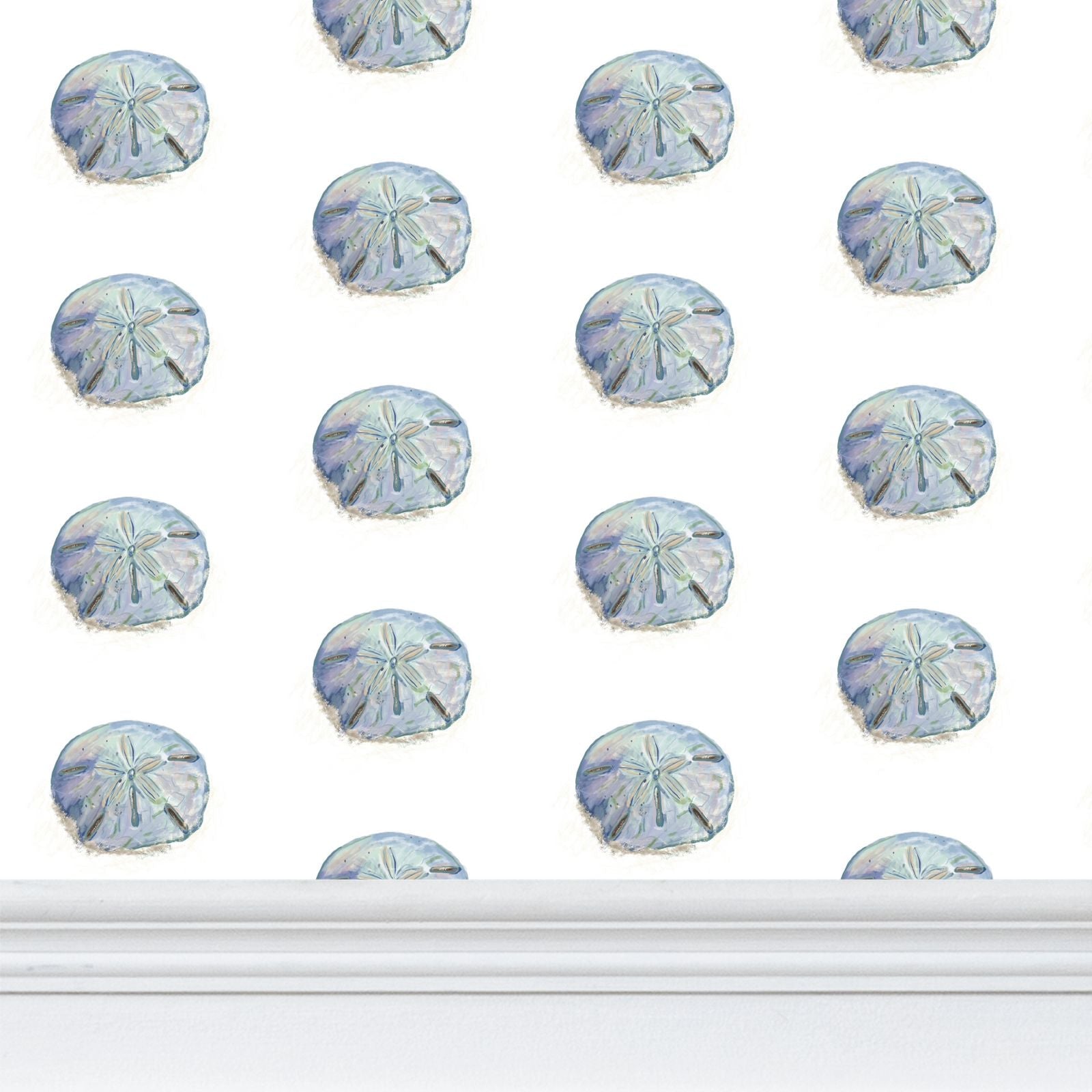 Sand Dollar Wallpaper - Blue Cava