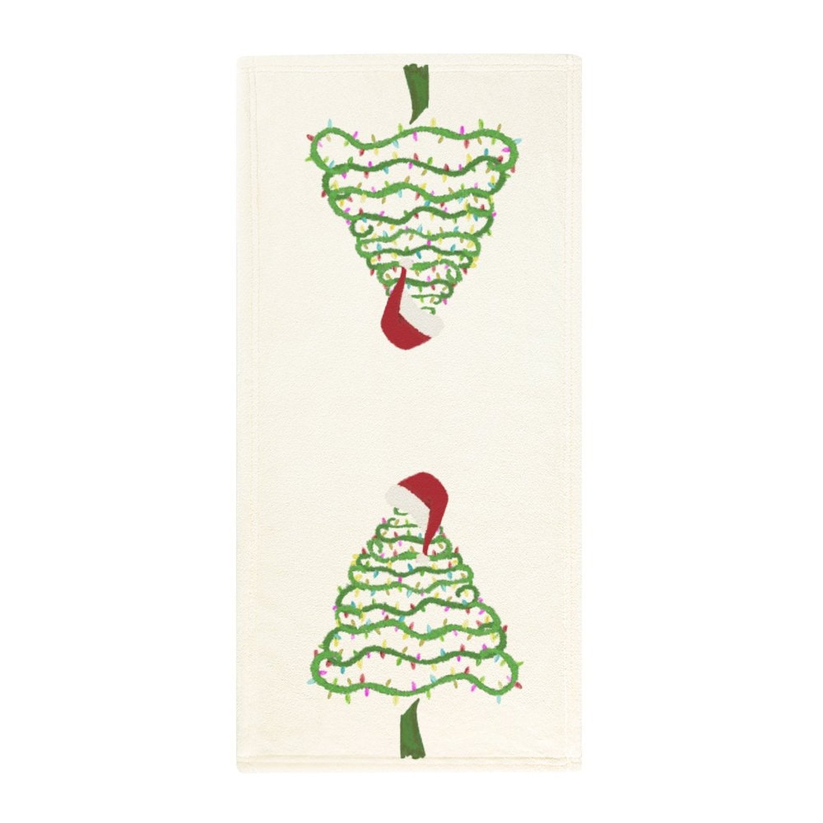 Santa Tree Hand Towel - Blue Cava