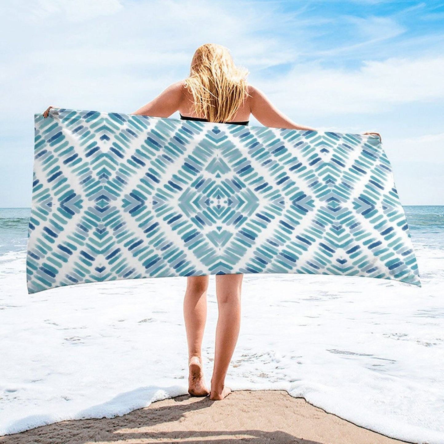 Sea Glass Bath Towel - Blue Cava