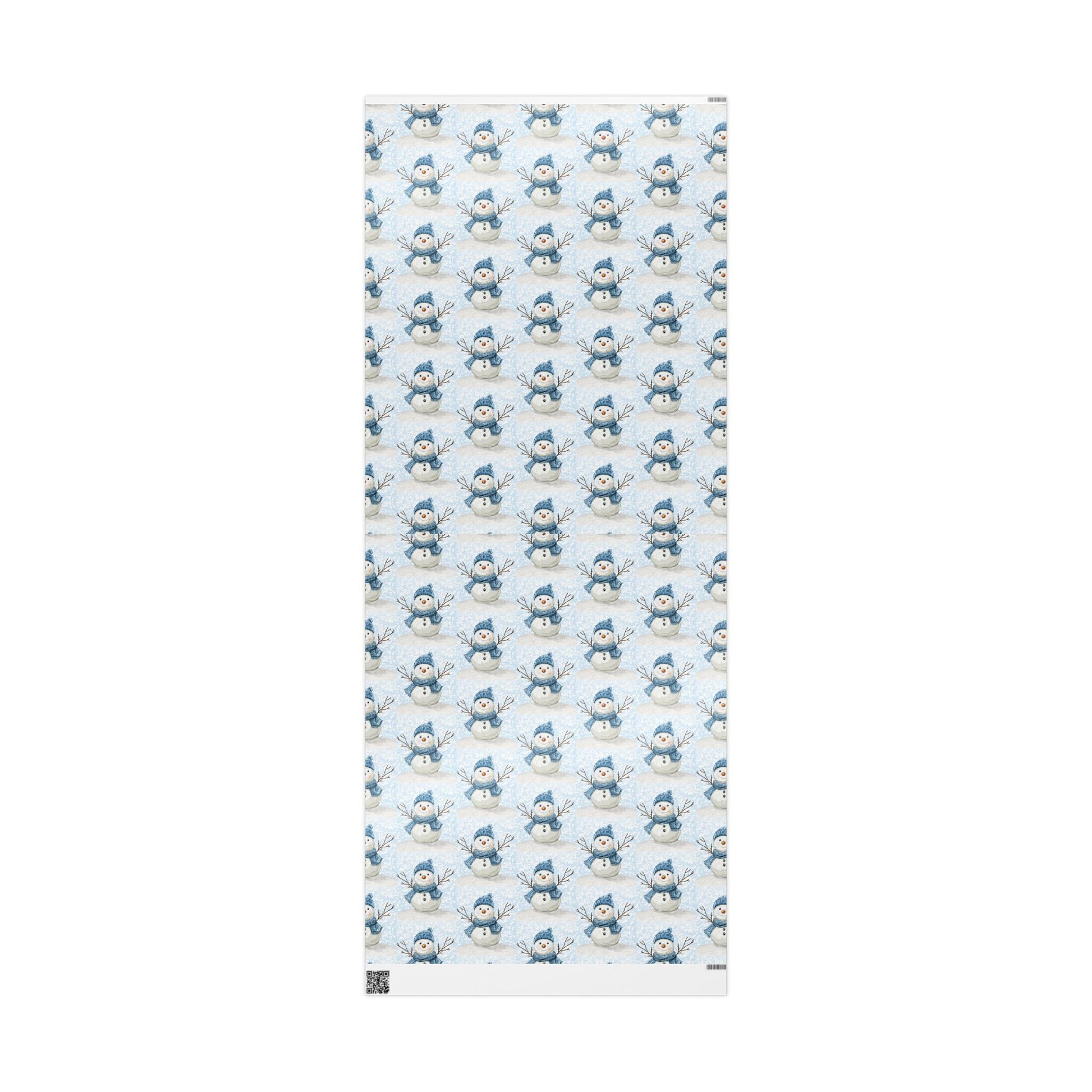 Snowman Wrapping Papers - Blue Cava