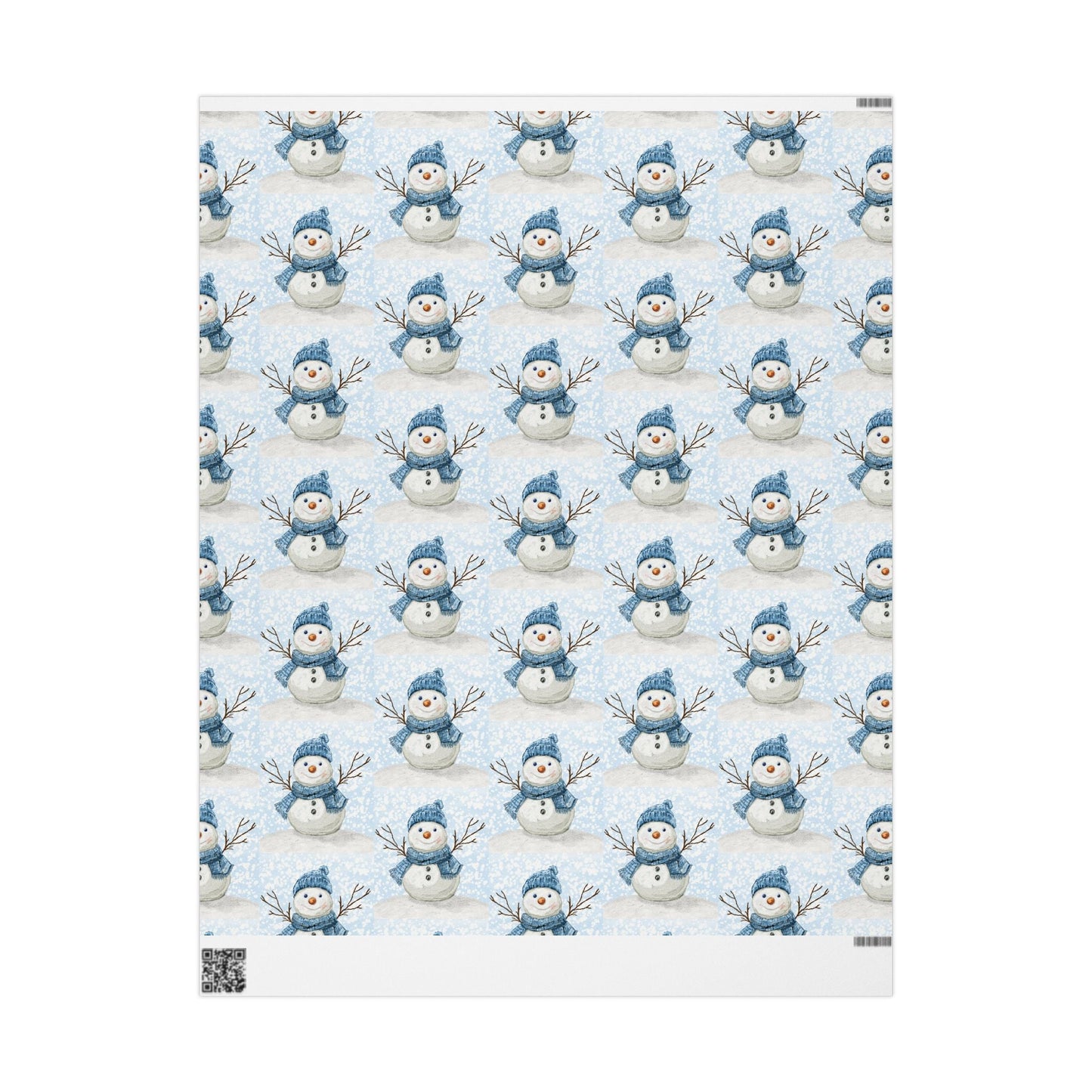 Snowman Wrapping Papers - Blue Cava