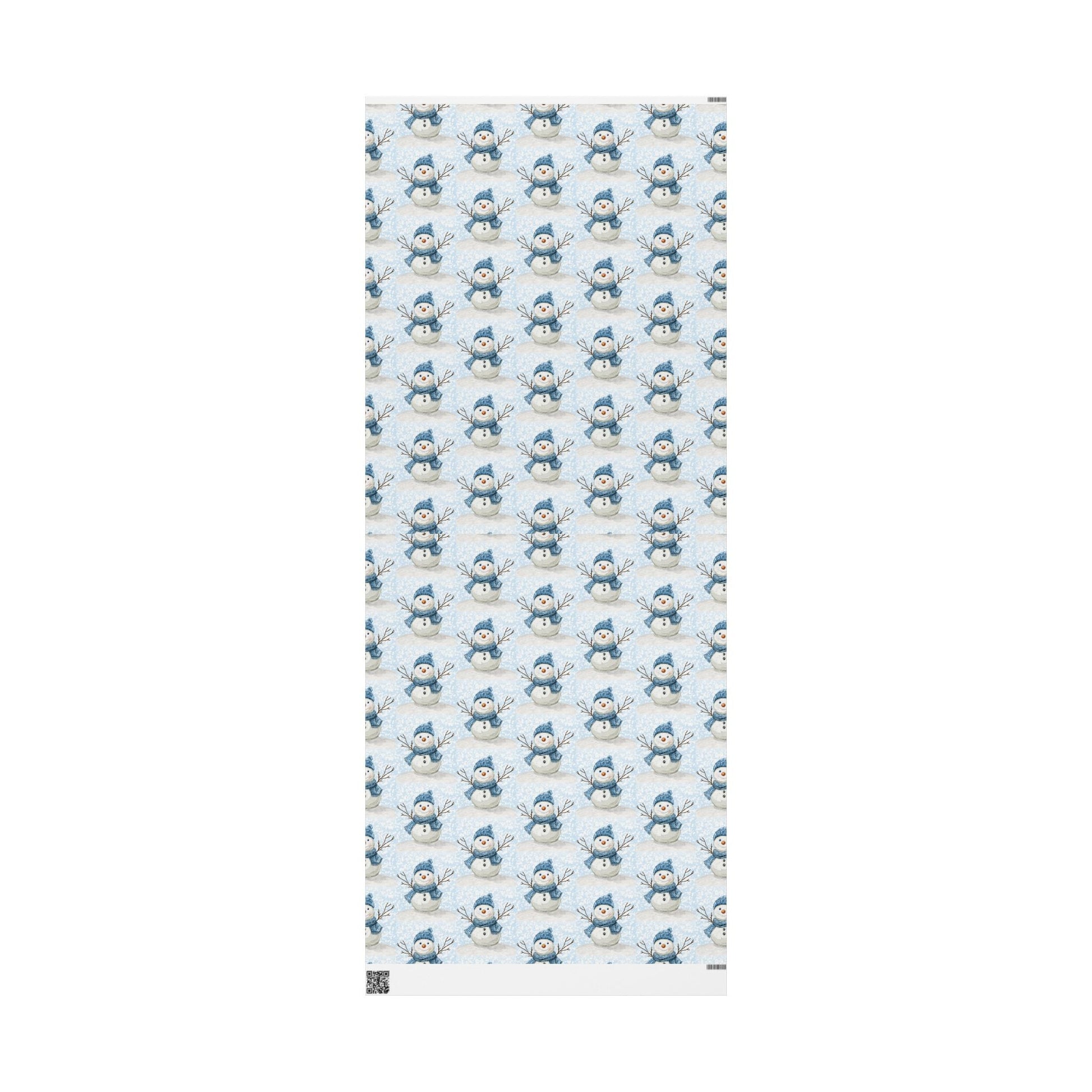 Snowman Wrapping Papers - Blue Cava