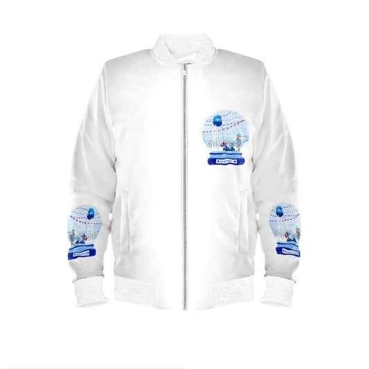 Southport Globe Bomber Jacket - Blue Cava