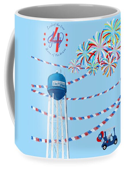 Southport July 4th Celebration - Mug - Blue Cava