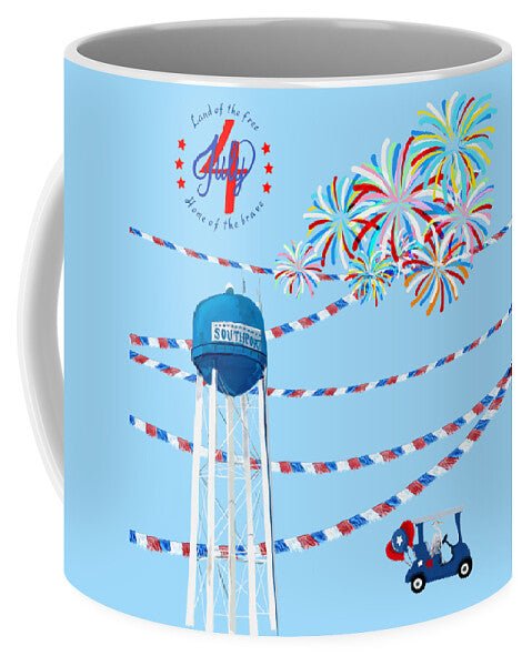 Southport July 4th Celebration - Mug - Blue Cava