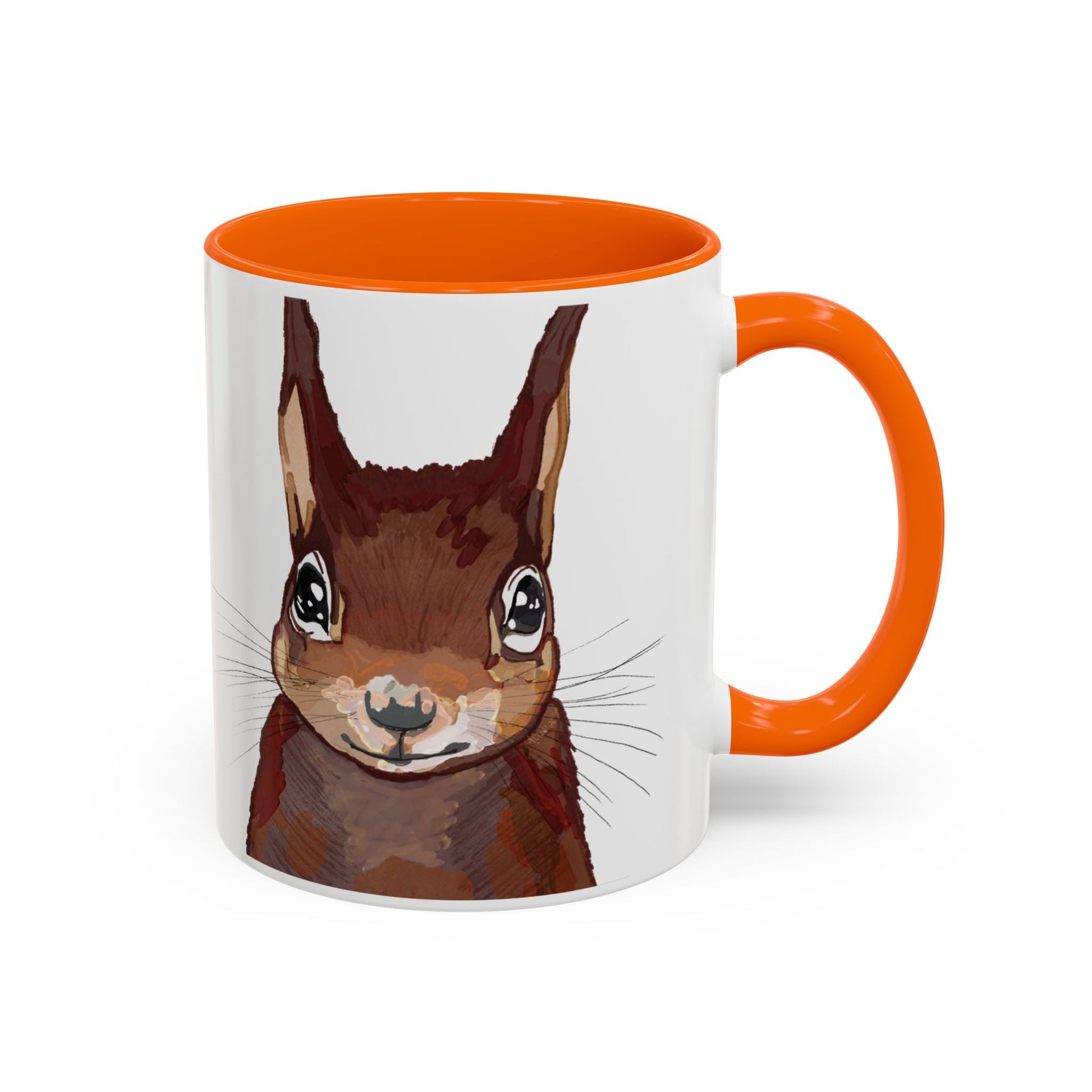 Squirrel Two Tone Coffee Mugs (11oz & 15oz) - Blue Cava