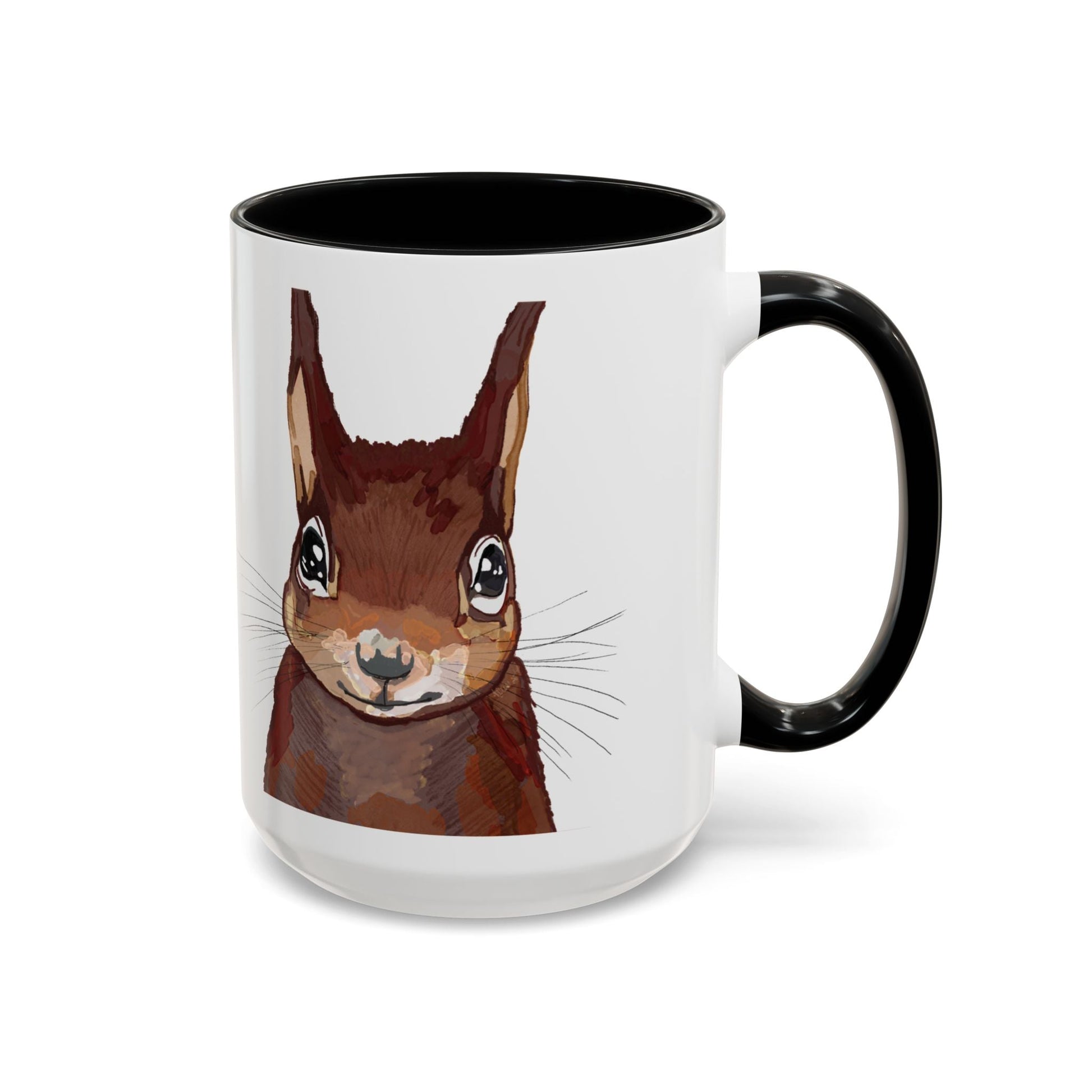 Squirrel Two Tone Coffee Mugs (11oz & 15oz) - Blue Cava