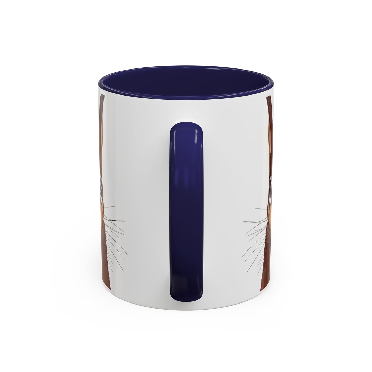 Squirrel Two Tone Coffee Mugs (11oz & 15oz) - Blue Cava