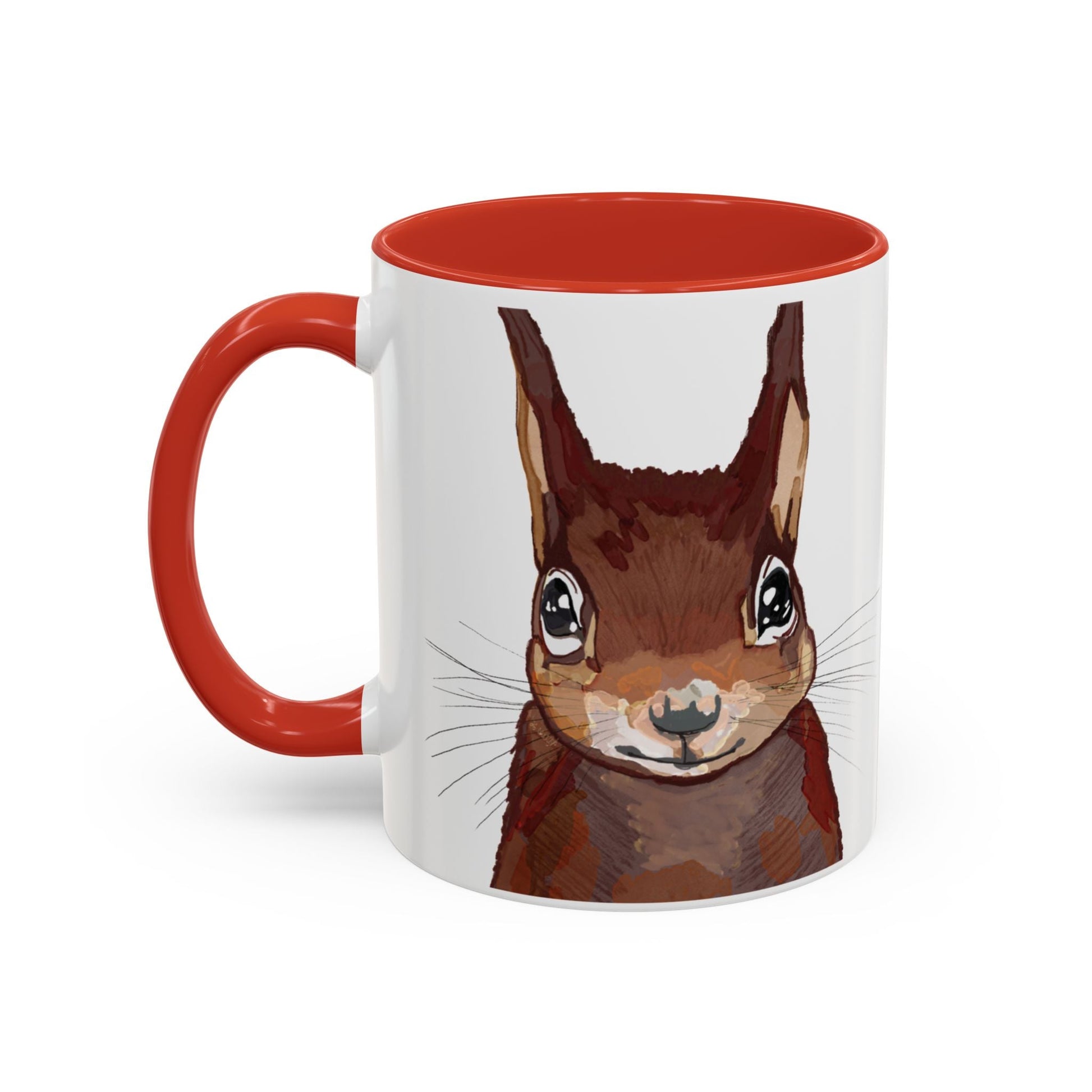 Squirrel Two Tone Coffee Mugs (11oz & 15oz) - Blue Cava