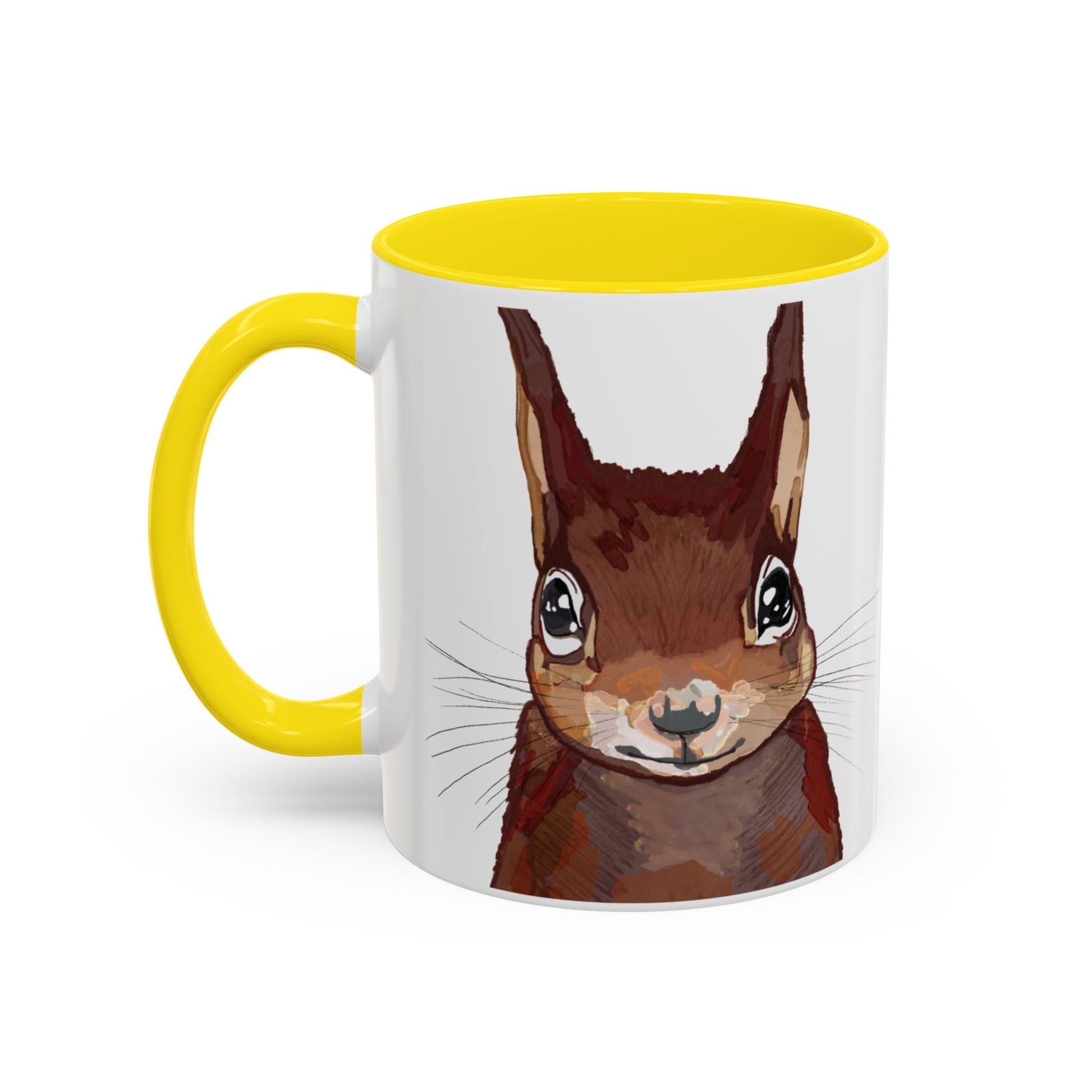 Squirrel Two Tone Coffee Mugs (11oz & 15oz) - Blue Cava