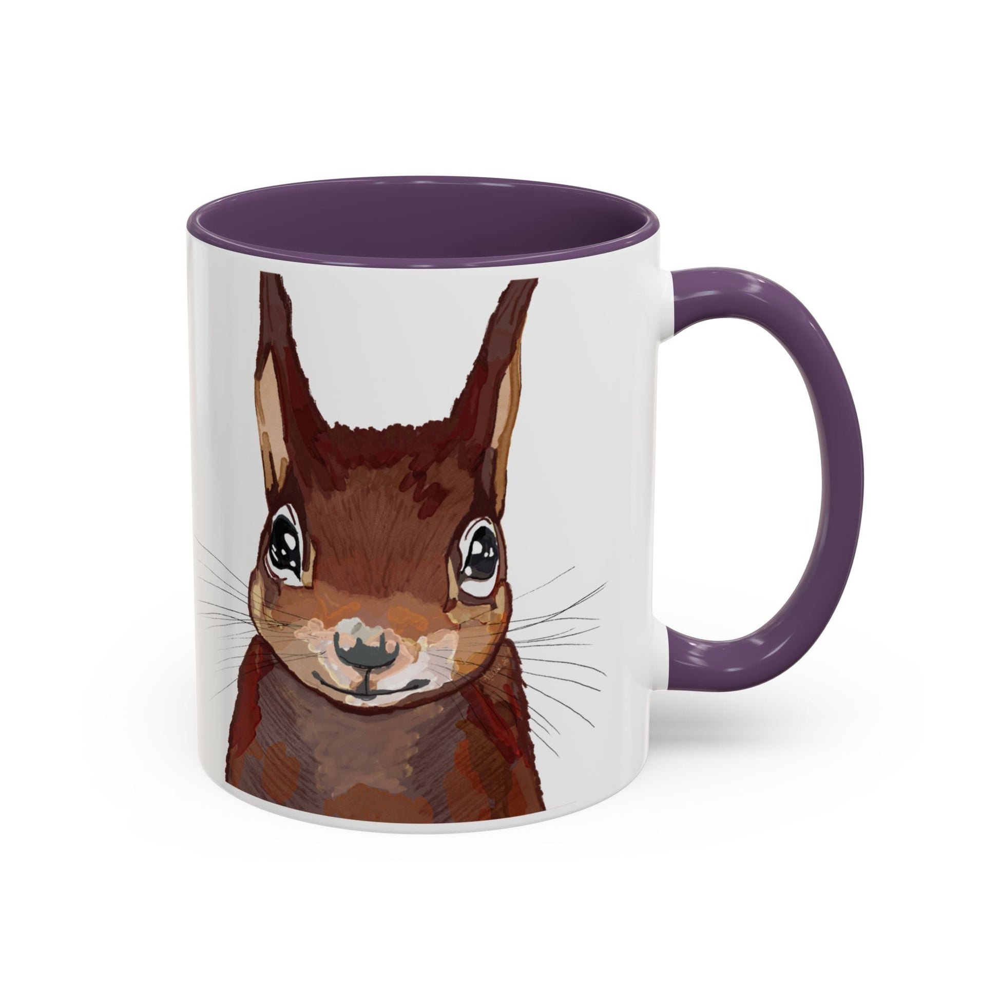 Squirrel Two Tone Coffee Mugs (11oz & 15oz) - Blue Cava