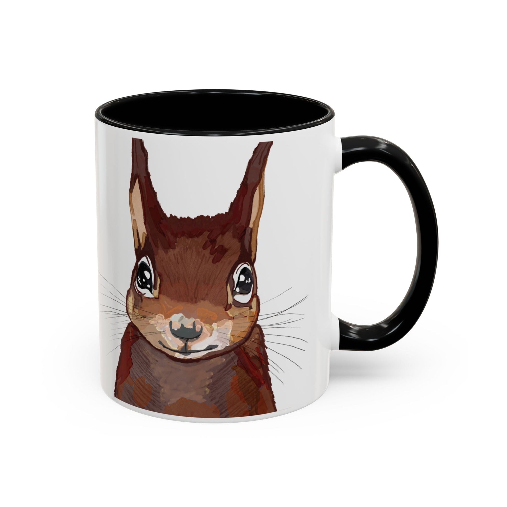 Squirrel Two Tone Coffee Mugs (11oz & 15oz) - Blue Cava