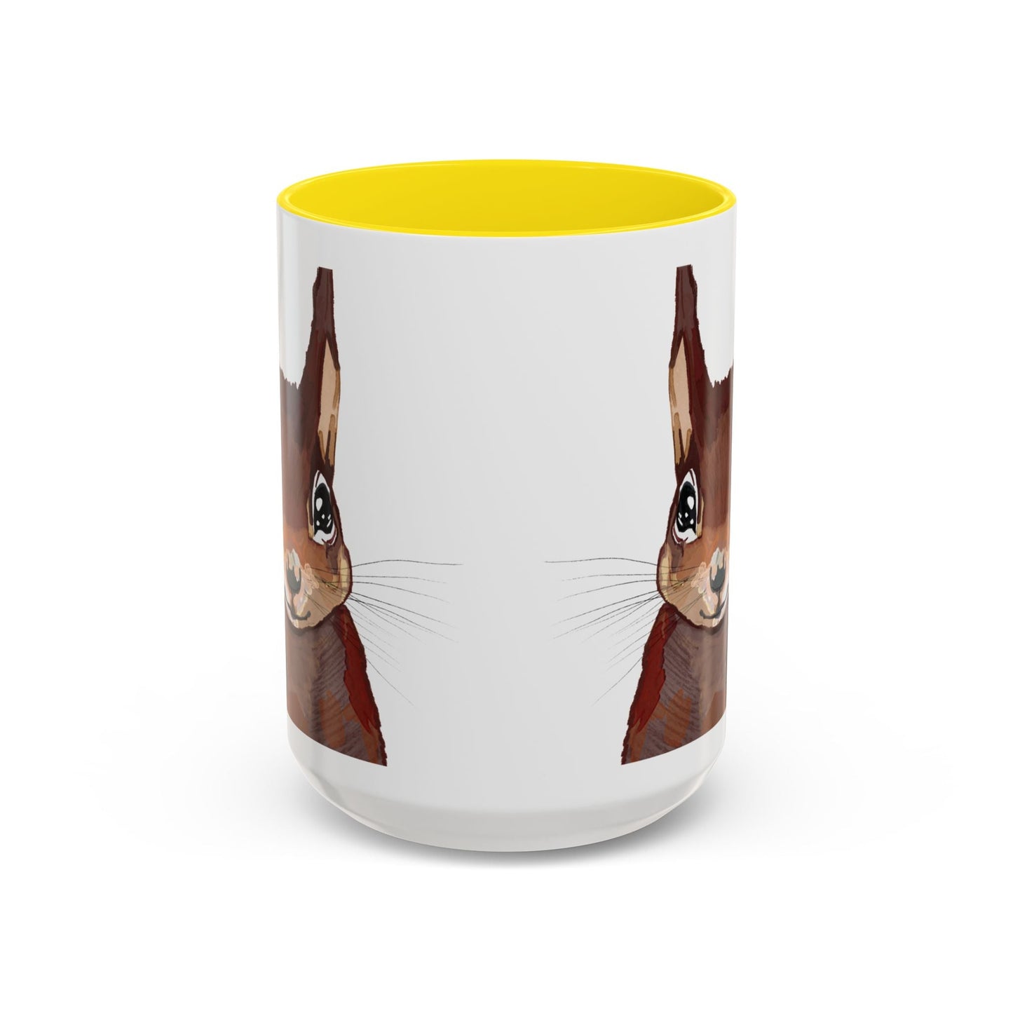 Squirrel Two Tone Coffee Mugs (11oz & 15oz) - Blue Cava