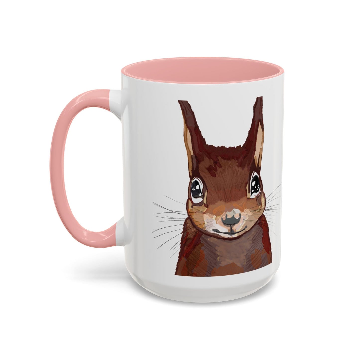 Squirrel Two Tone Coffee Mugs (11oz & 15oz) - Blue Cava