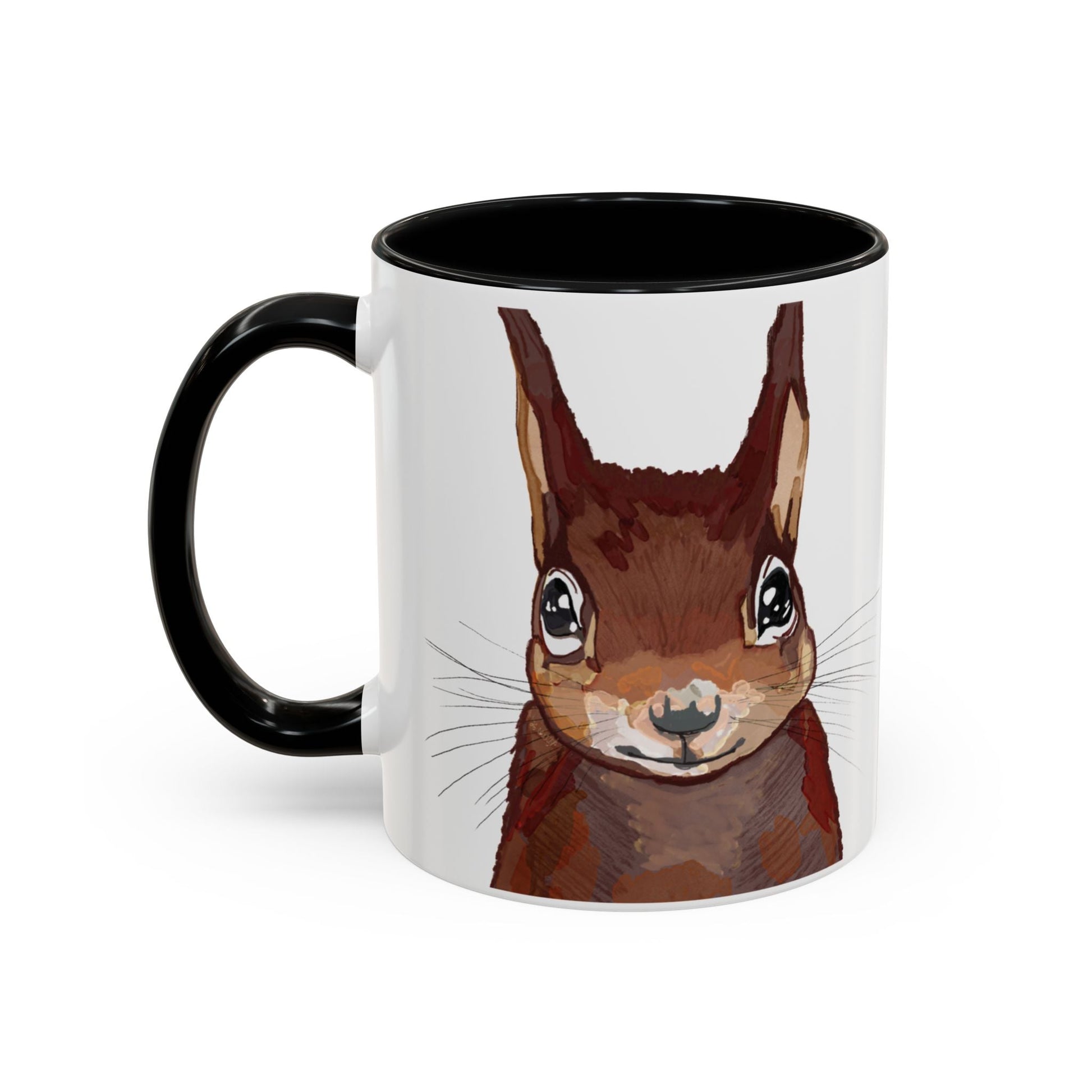 Squirrel Two Tone Coffee Mugs (11oz & 15oz) - Blue Cava