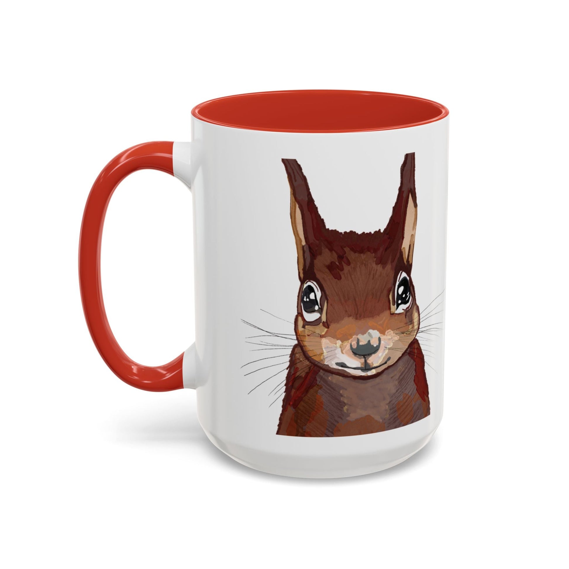 Squirrel Two Tone Coffee Mugs (11oz & 15oz) - Blue Cava