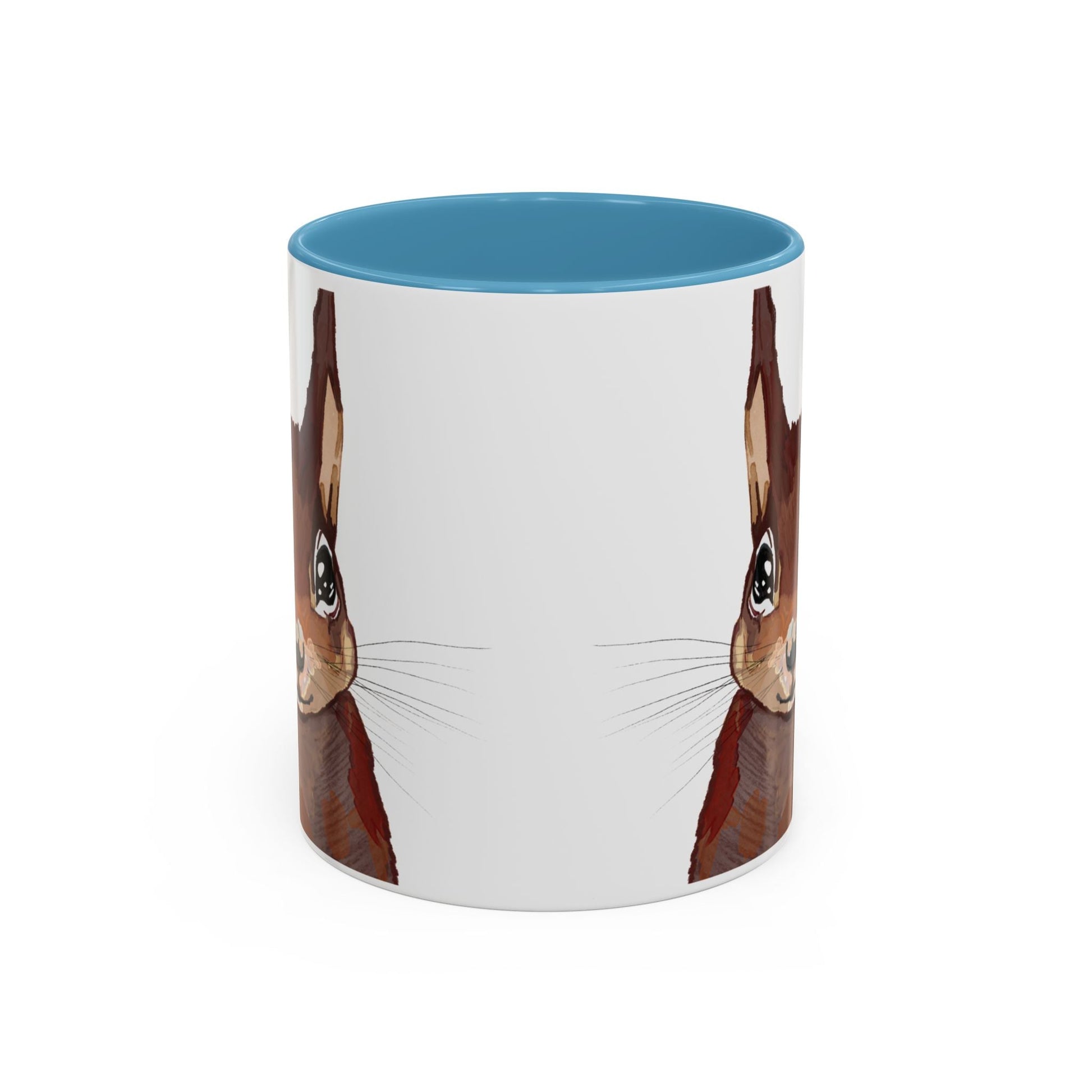 Squirrel Two Tone Coffee Mugs (11oz & 15oz) - Blue Cava