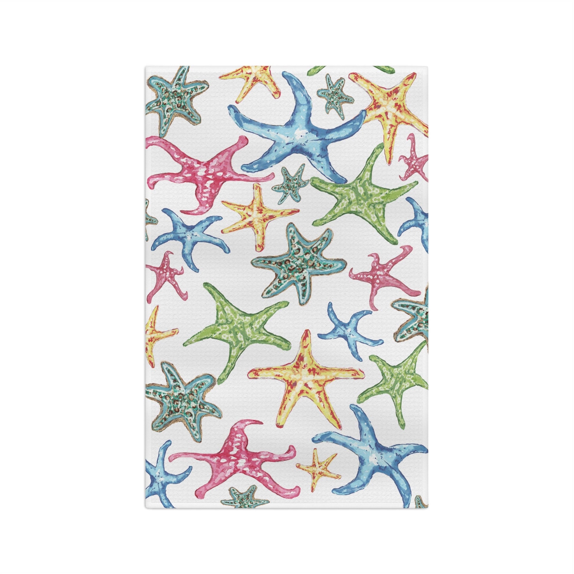 Starfish Microfiber Waffle Towel - Blue Cava