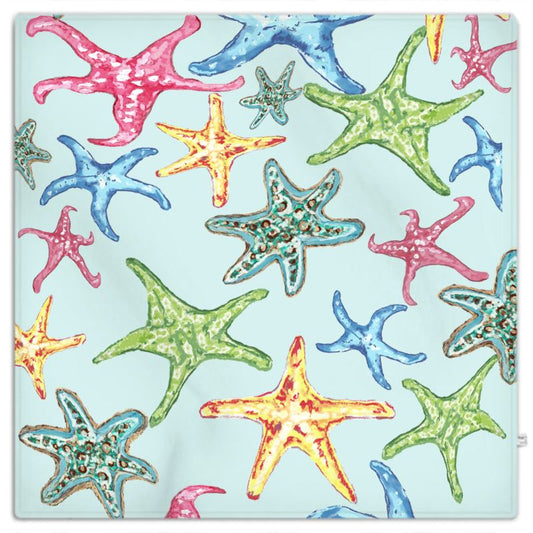 Starfish Picnic Blanket - Blue Cava