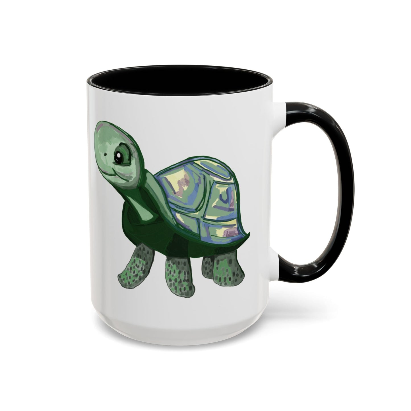 Stewie Sea Turtle Accent Coffee Mug - 11oz & 15oz - Blue Cava