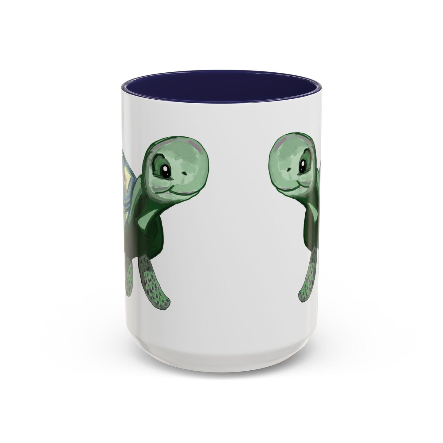 Stewie Sea Turtle Accent Coffee Mug - 11oz & 15oz - Blue Cava