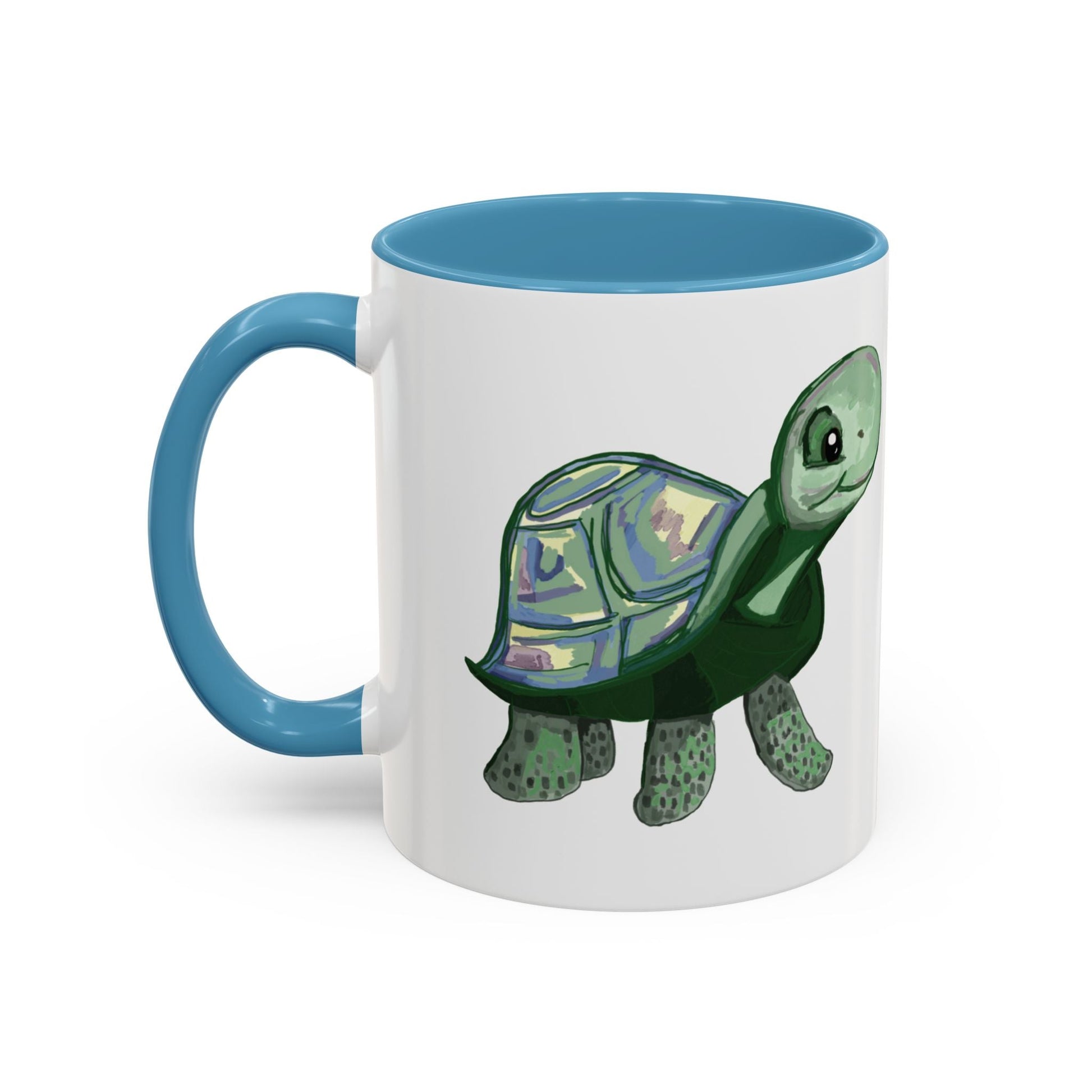 Stewie Sea Turtle Accent Coffee Mug - 11oz & 15oz - Blue Cava