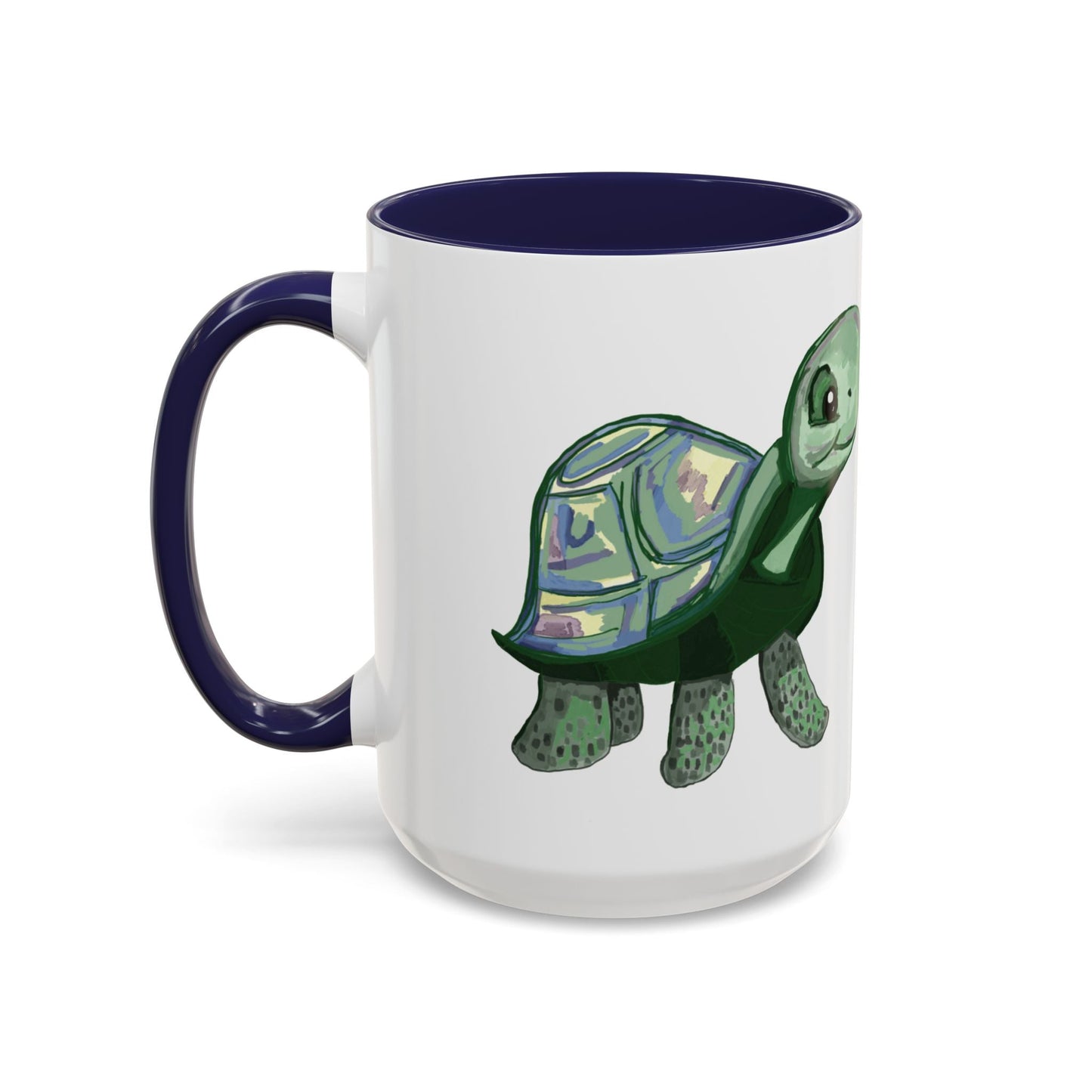 Stewie Sea Turtle Accent Coffee Mug - 11oz & 15oz - Blue Cava